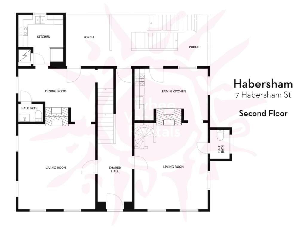 Habersham House Apartment Савана Екстериор снимка